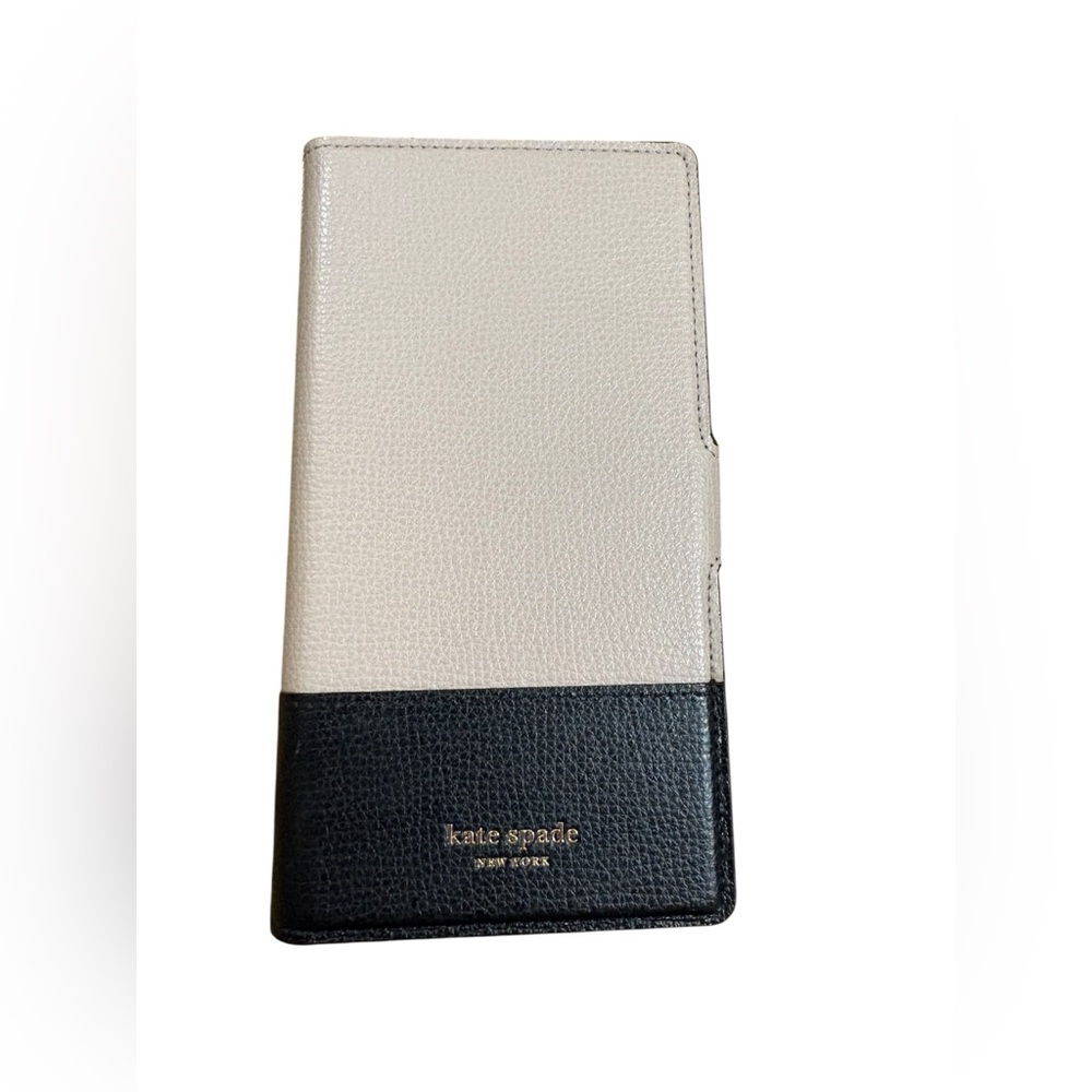 Kate Spade  New York Grey black folio iPhone case